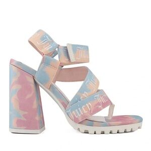 NWT Juicy Couture Women’s Georgette Pink Cotton Candy Heel Sandals -8